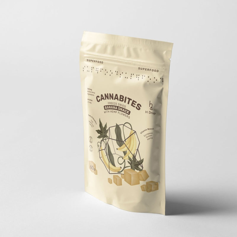 Cannabites - Külmkuivatatud banaani suupiste kanepiõitega (300mg) - H Drop Eesti